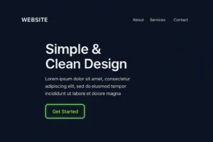 modern web design