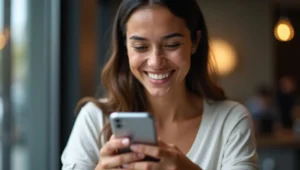 User enjoying smooth experience on mobile website.